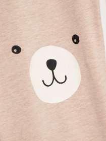 Брюки повседневные H&M модель 0768521_бежевий комб. Фото