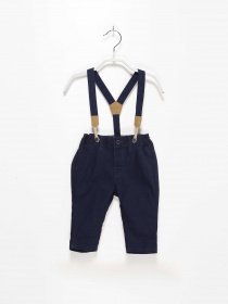 Брюки повседневные H&M модель 0768858_т.синій Фото