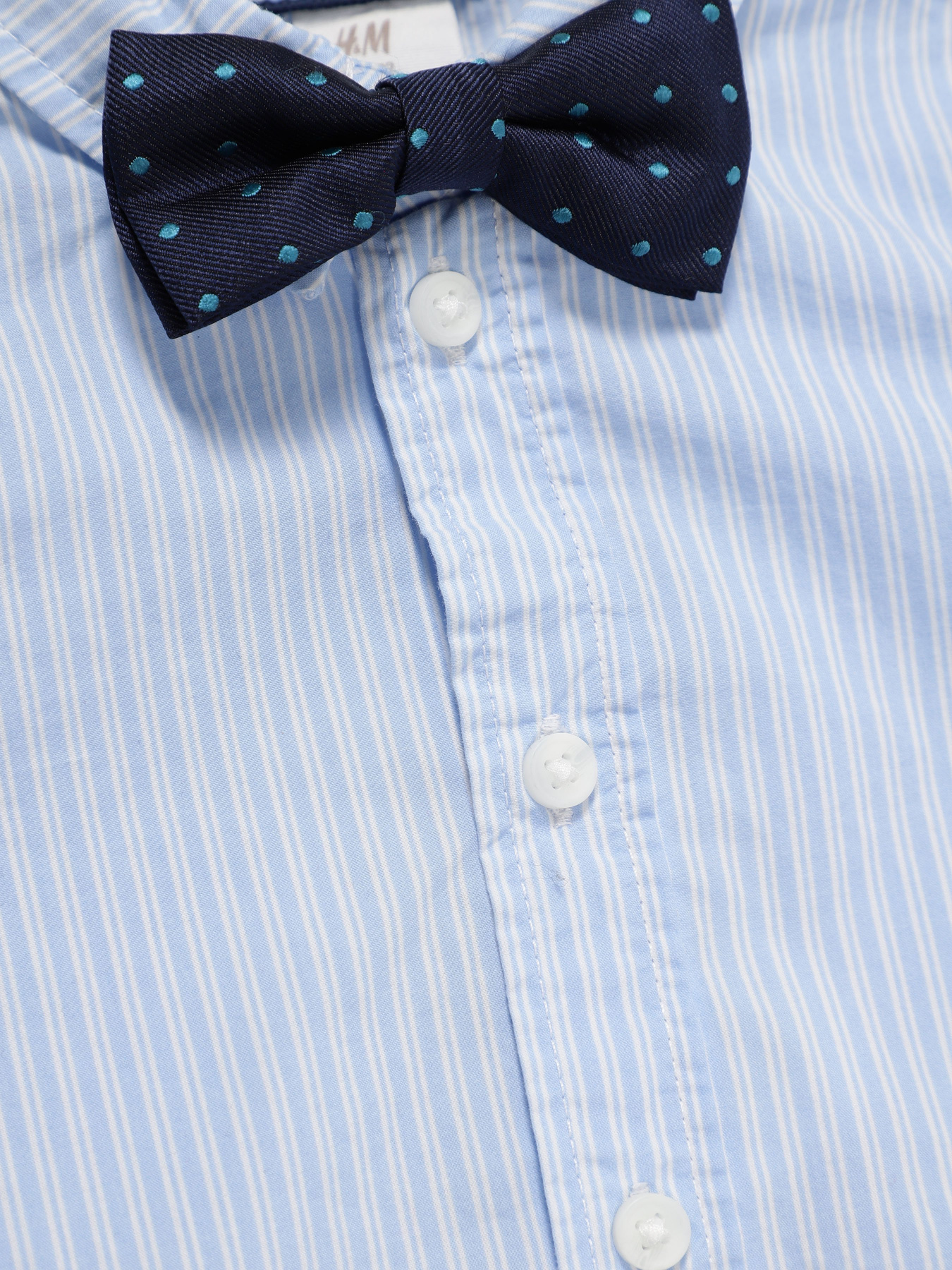 Сорочка повсякденна H&M модель 07688582_синій комб. Фото