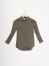 Рубашка повседневная H&M модель 0774833_хакі Фото