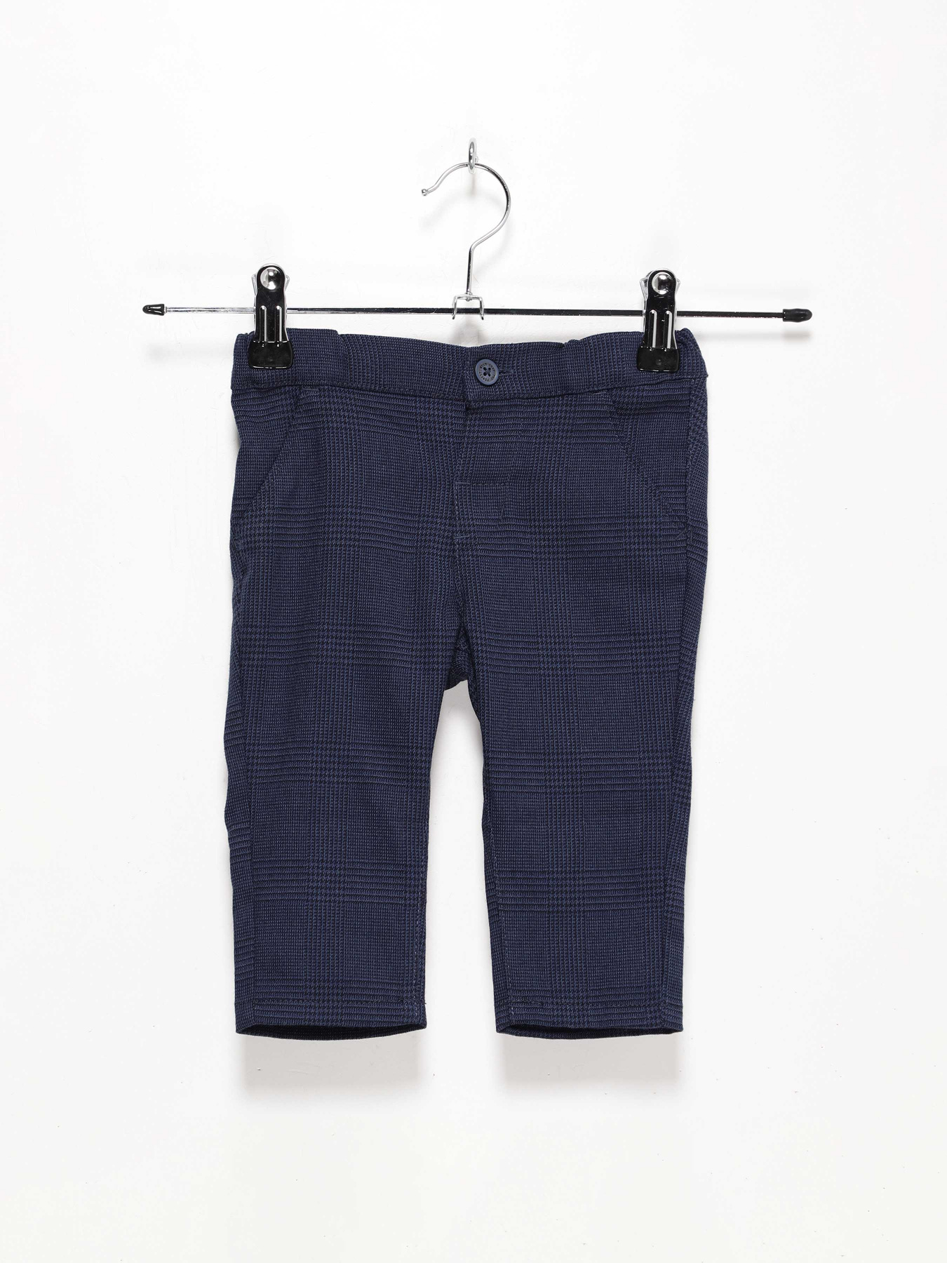 Брюки повседневные H&M модель 07756230_т.синій комб. Фото