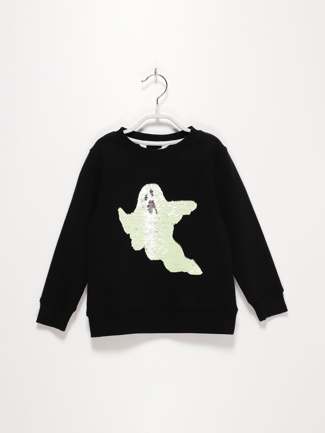 Світшот H&M модель 0777694_чорний комб. Фото