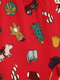 Повсякденні штани H&M модель 07802862_червоний комб. Фото