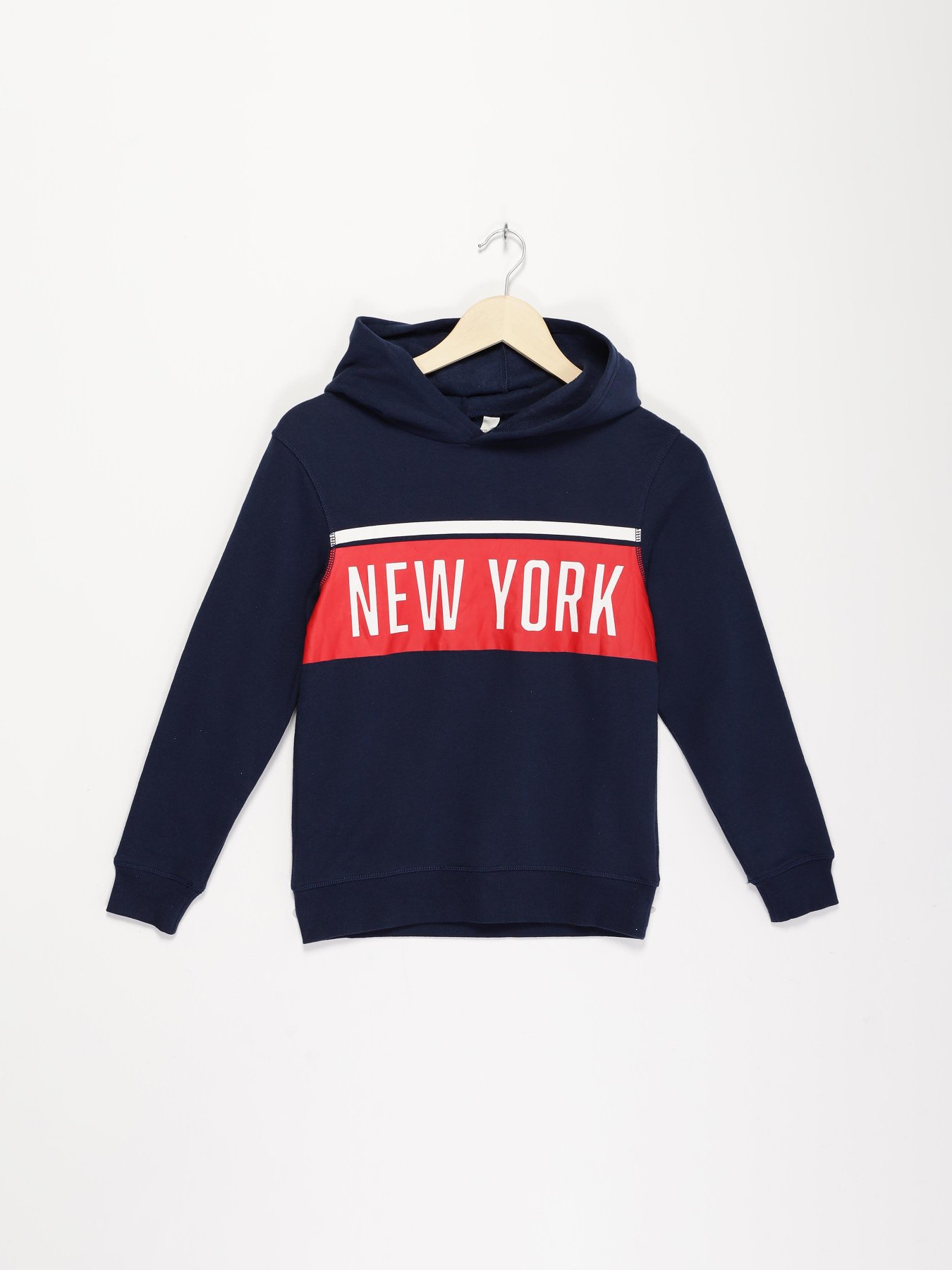 Світшот H&M модель 0791487_т.синій комб. Фото