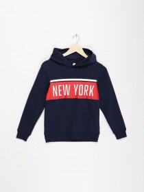 Світшот H&M модель 0791487_т.синій комб. Фото