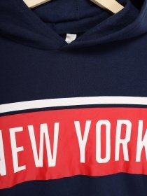 Світшот H&M модель 0791487_т.синій комб. Фото