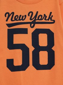 Лонгслив H&M модель 0791496_помаранчевий з т.синім Фото