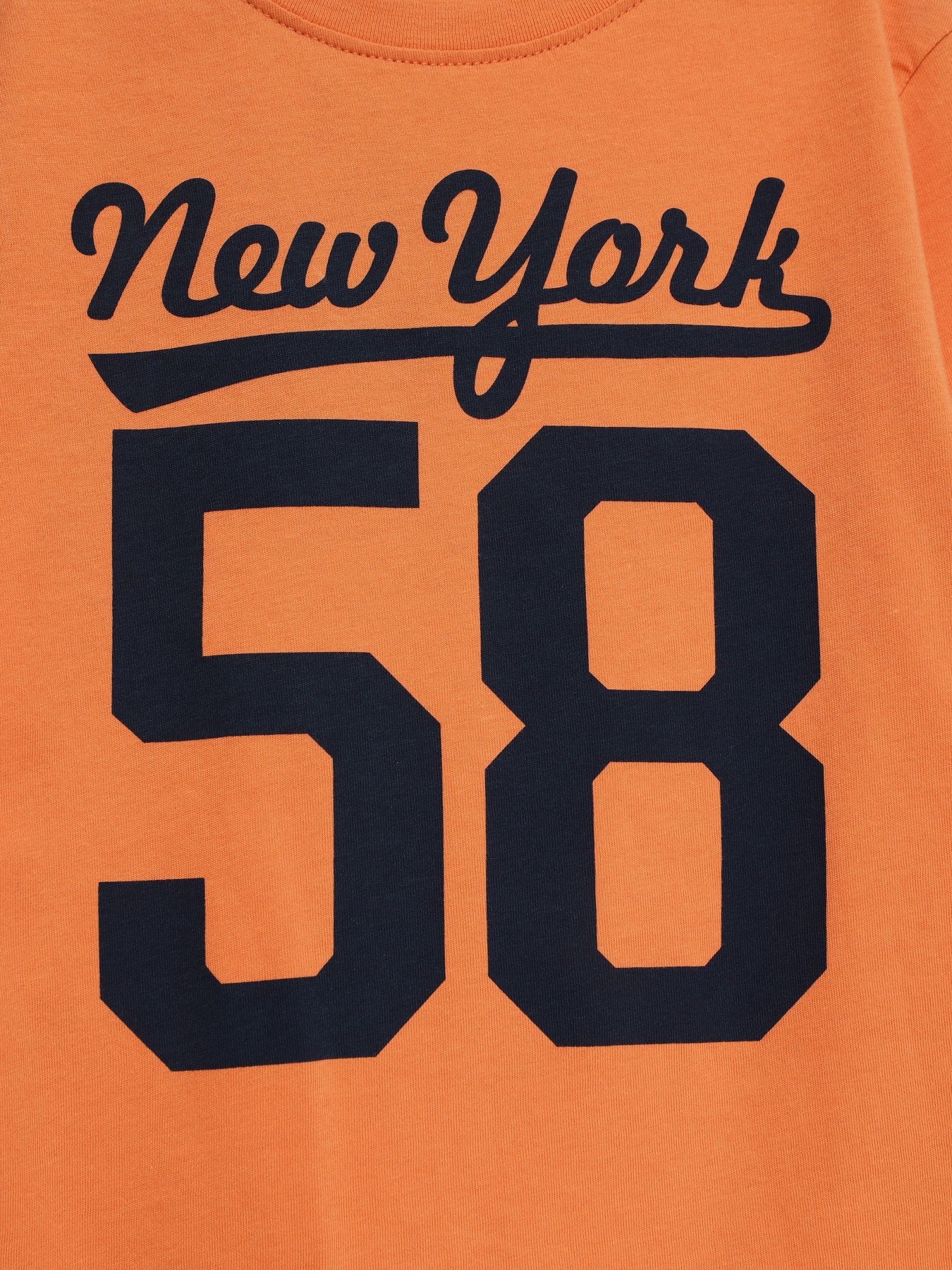 Лонгслів H&M модель 0791496_помаранчевий з т.синім Фото