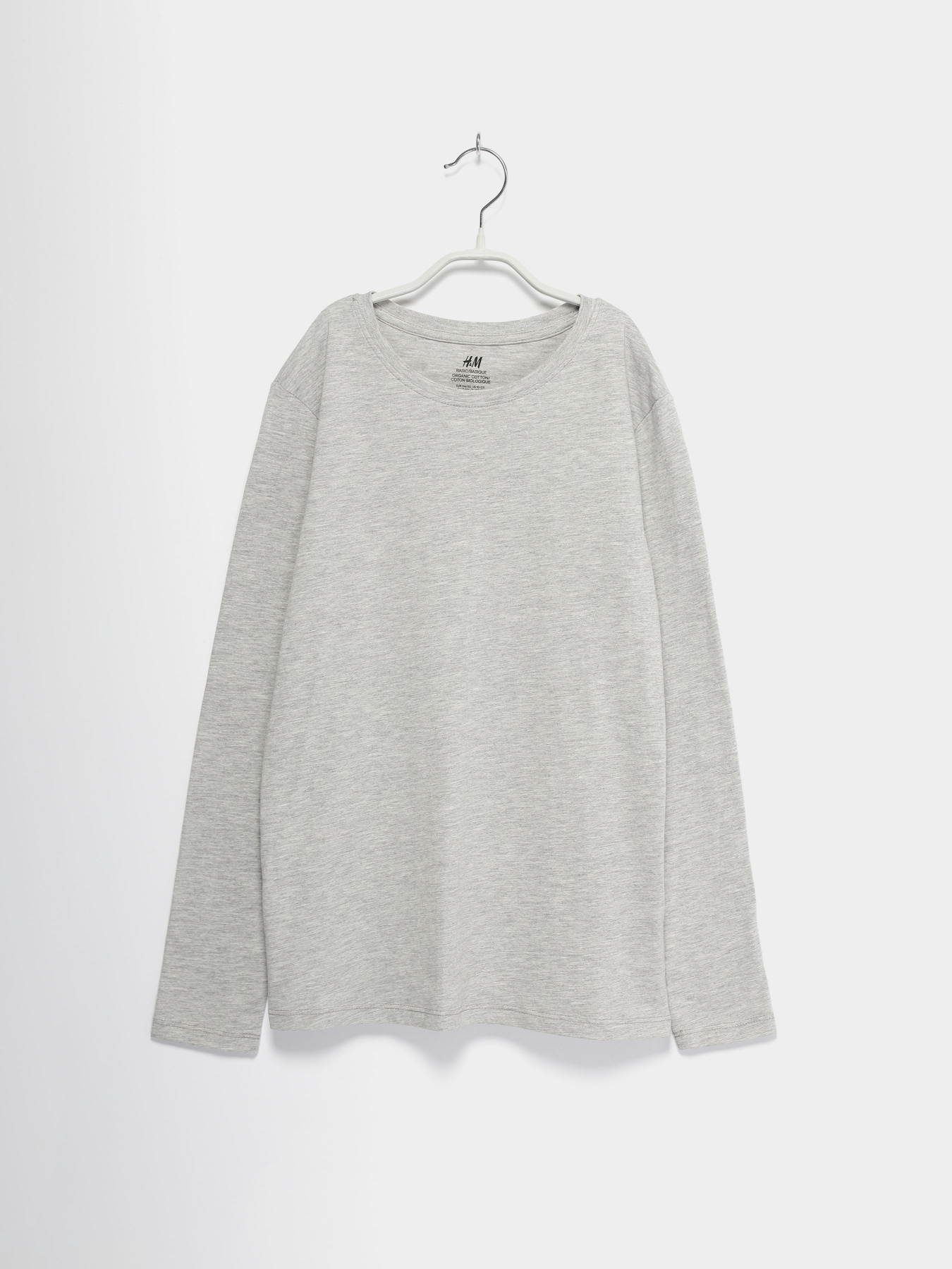 Лонгслив H&M модель 0796899_сірий Фото