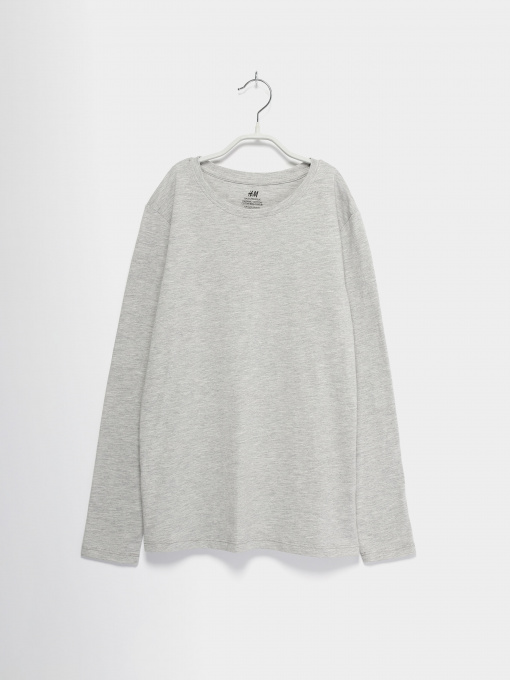 Лонгслів H&M модель 0796899_сірий Фото