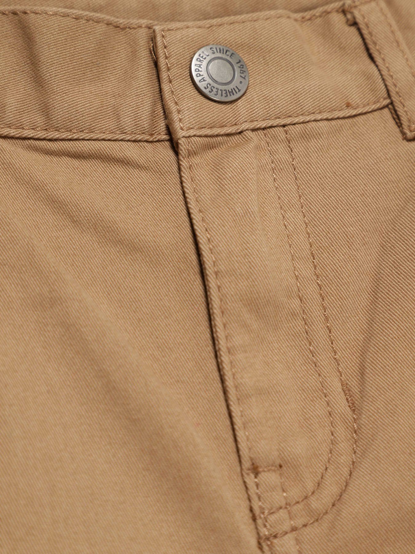 Брюки повседневные H&M модель 0801433_бежевий Фото