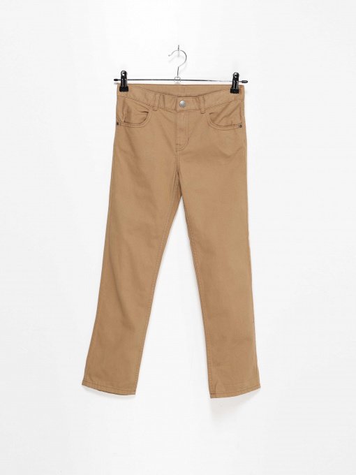 Брюки повседневные H&M модель 0801433_бежевий Фото