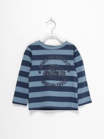 Лонгслив H&M модель 0802077_т.синій комб. Фото