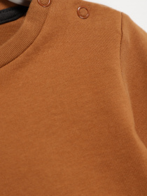 Лонгслив H&M модель 0802286_коричневий Фото