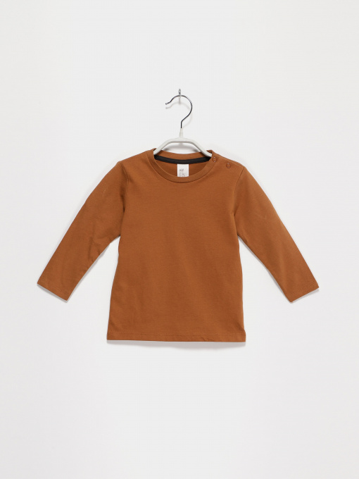 Лонгслів H&M модель 0802286_коричневий Фото