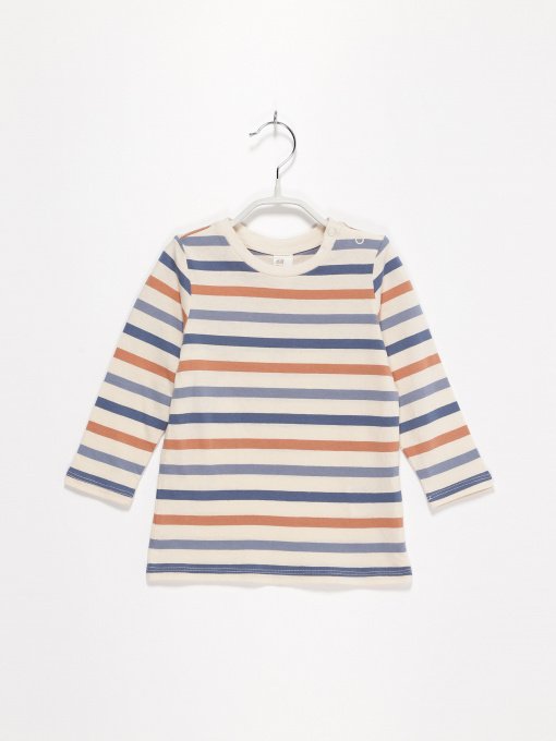 Лонгслів H&M модель 0802286_сірий комб. Фото