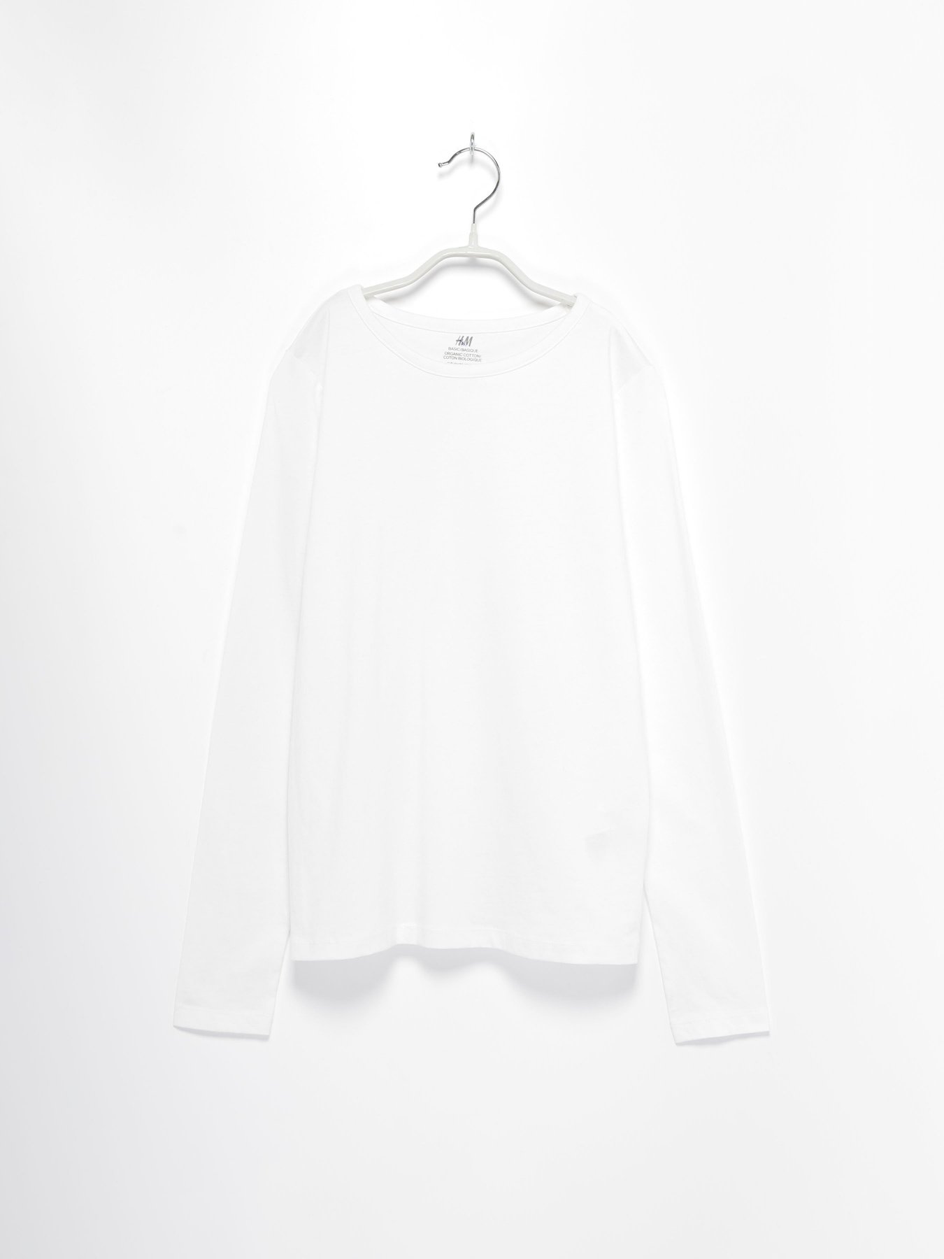 Лонгслив H&M модель 0802482_білий Фото