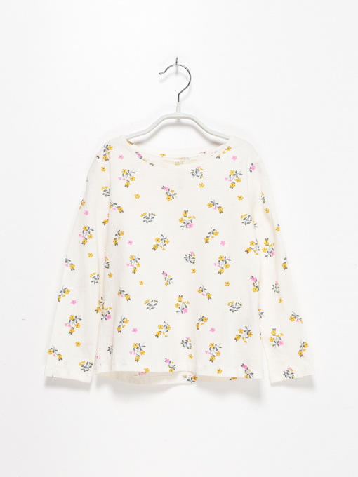 Лонгслів H&M модель 0805279_білий комб. Фото