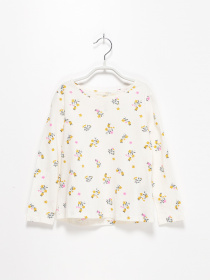 Лонгслив H&M модель 0805279_білий комб. Лонгслив H&M модель 0805279_білий комб. Фото