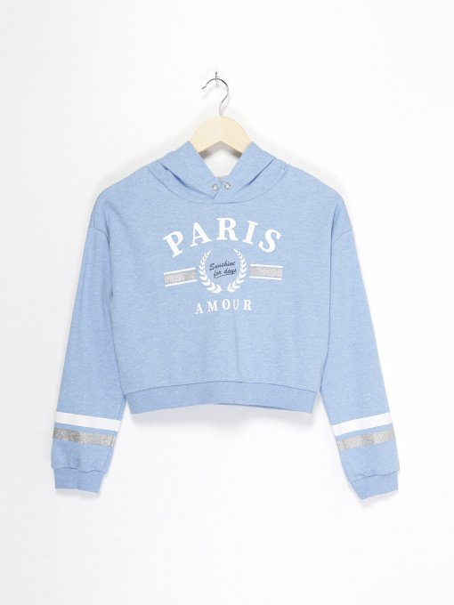 Свитшот H&M модель 0805385_синій комб. Фото