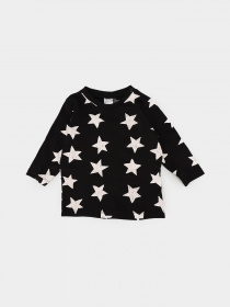 Лонгслив H&M модель 0808796_чорний комб. Фото