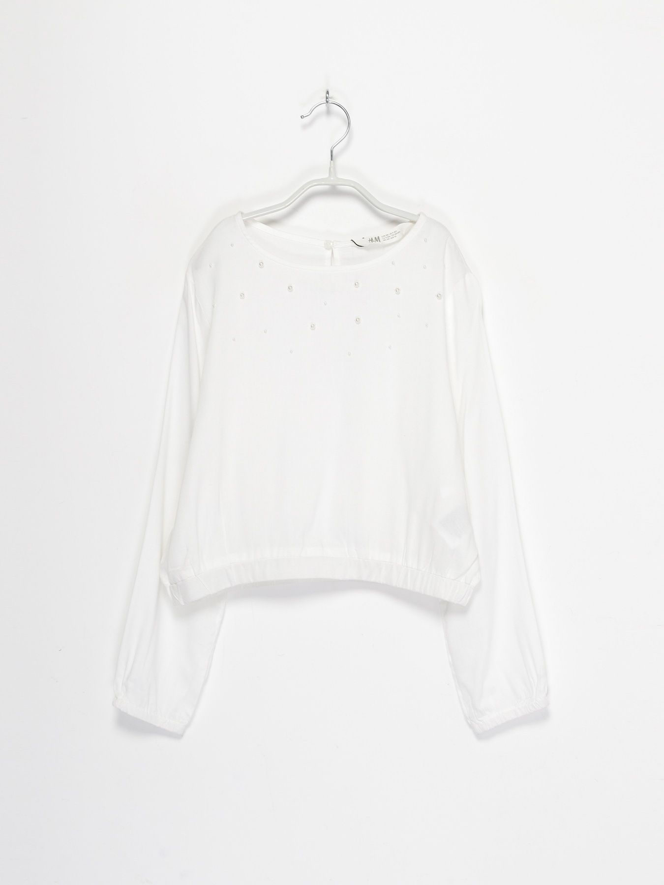 Блуза H&M модель 0812826_білий Фото