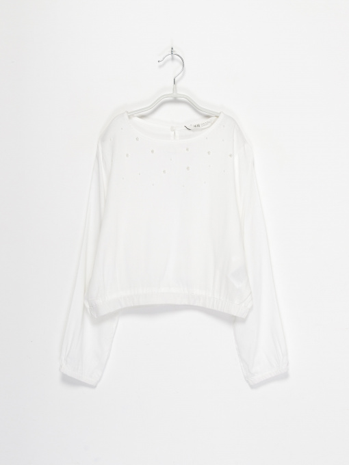 Блуза H&M модель 0812826_білий Фото