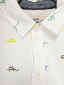 Рубашка H&M модель 0813060_білий комб. Фото