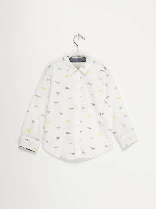 Рубашка H&M модель 0813060_білий комб. Фото