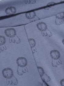 Брюки повседневные H&M модель 08142995_синій комб. Фото