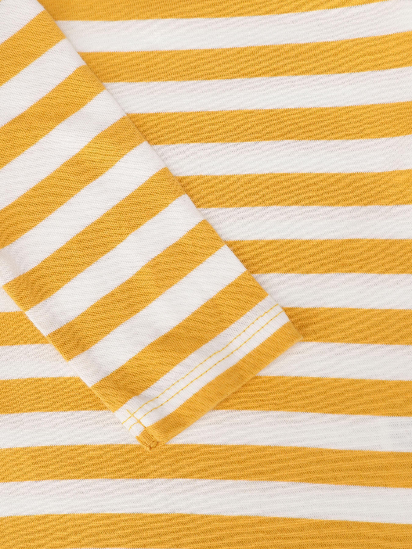 Лонгслив H&M модель 0818086_жовтий з білим Фото