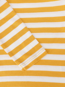 Лонгслив H&M модель 0818086_жовтий з білим Фото