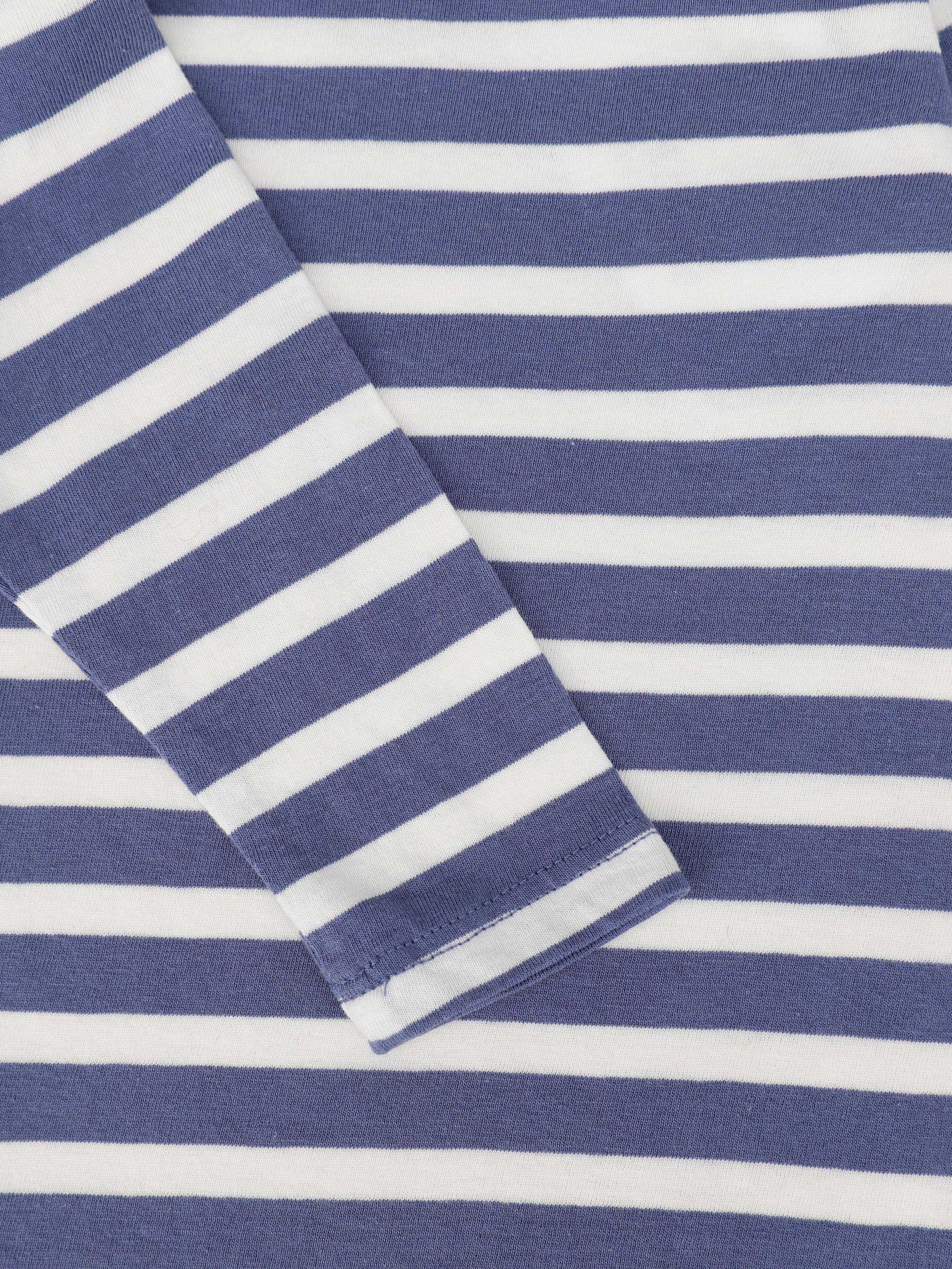 Лонгслив H&M модель 0818086_синій з білим Фото