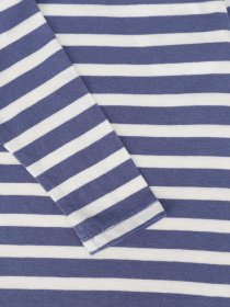 Лонгслив H&M модель 0818086_синій з білим Фото