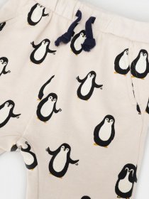 Штаны спортивные H&M модель 0826200_с.бежевий комб. Фото