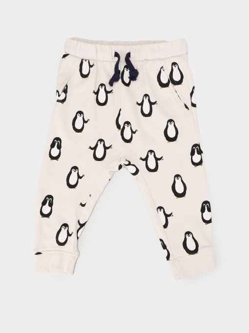 Штаны спортивные H&M модель 0826200_с.бежевий комб. Фото