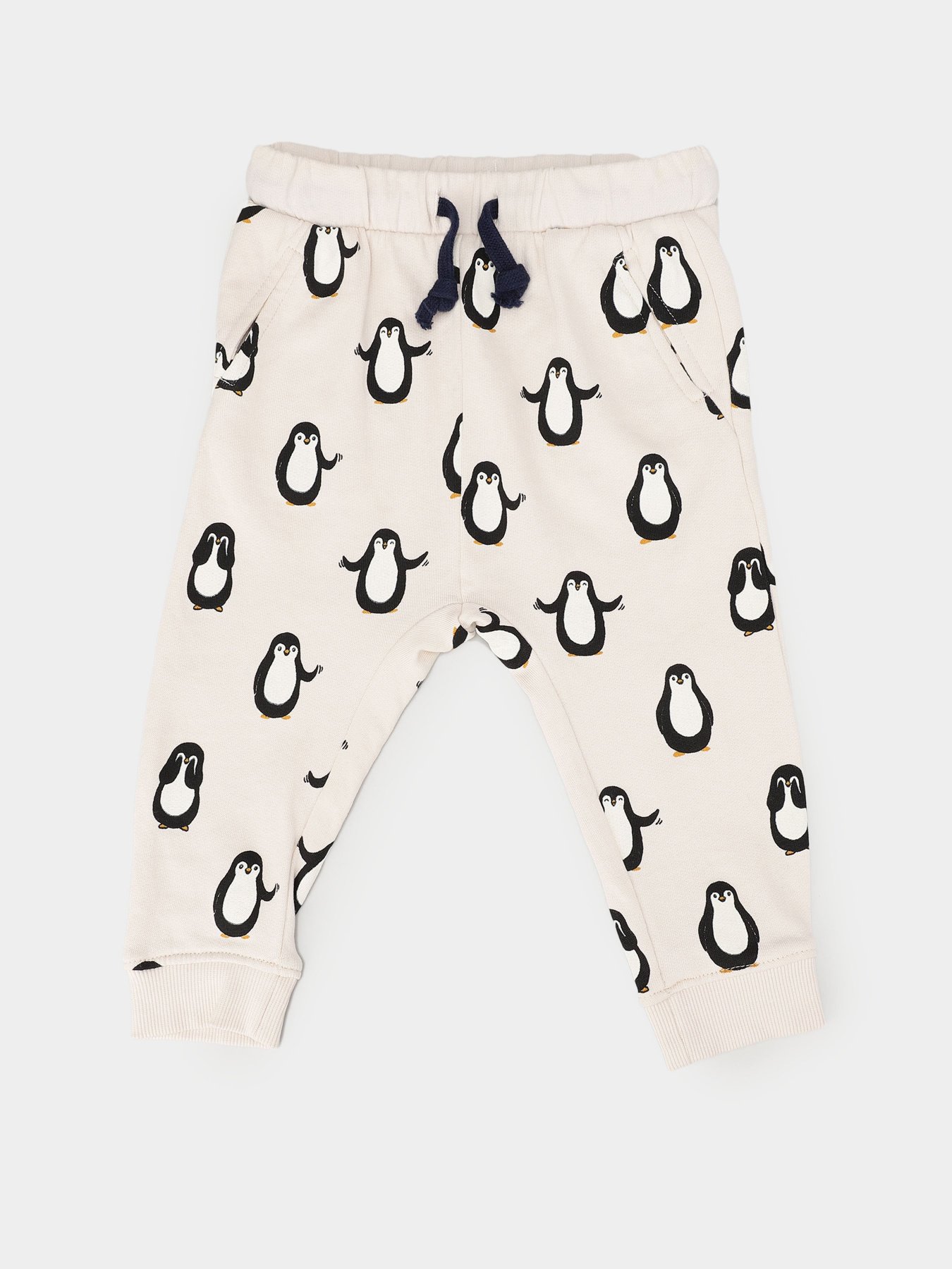 Штаны спортивные H&M модель 0826200_с.бежевий комб. Фото