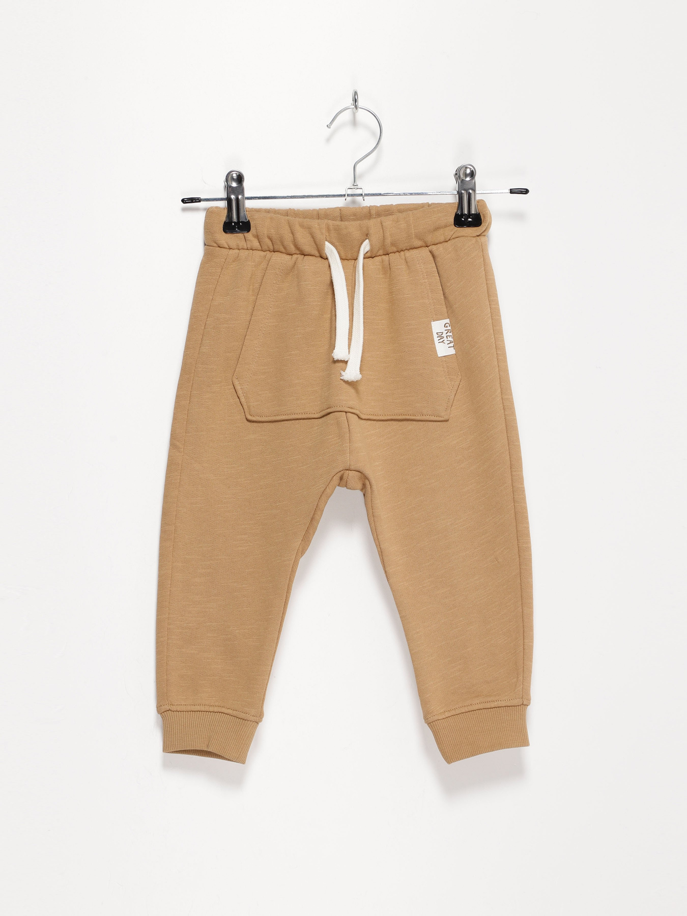 Спортивні штани H&M модель 0841544_бежевий Фото