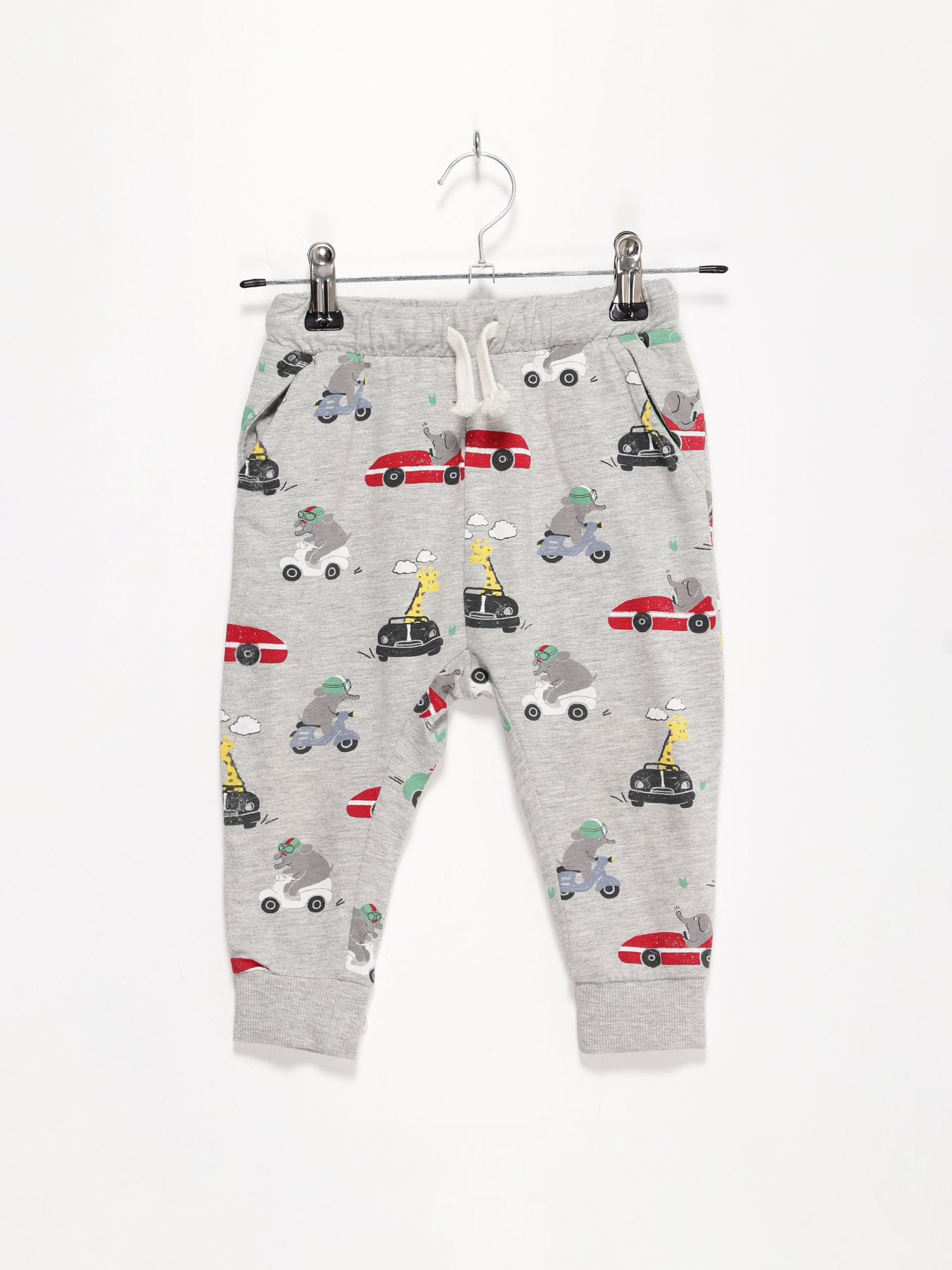 Спортивні штани H&M модель 0841544_сірий комб. Фото