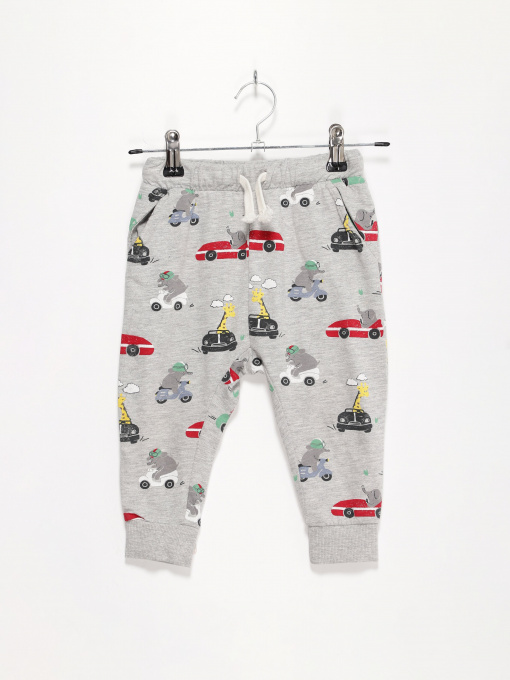 Штаны спортивные H&M модель 0841544_сірий комб. Фото