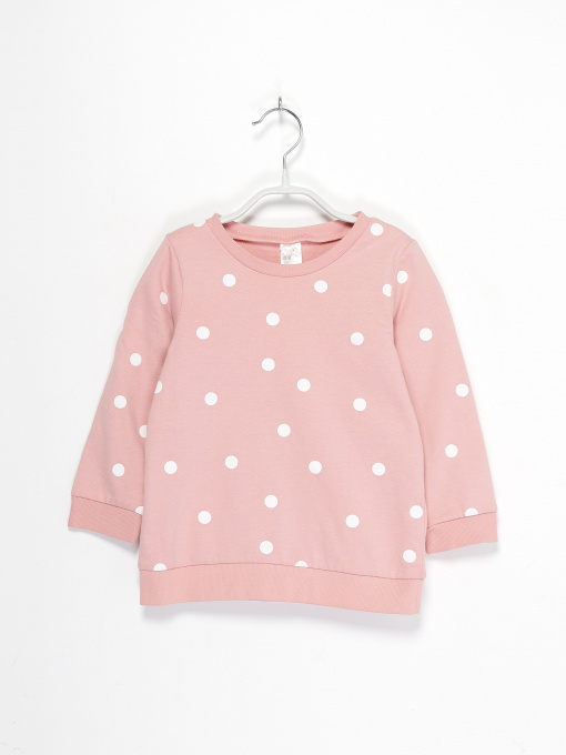 Світшот H&M модель 08436351_рожевий з білим Фото