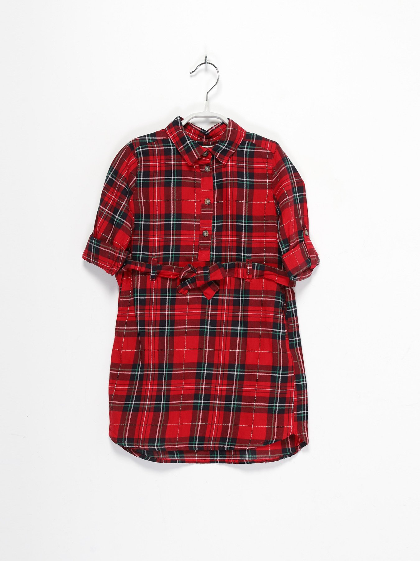 Платье мини H&M модель 0850784_червоний комб. Фото