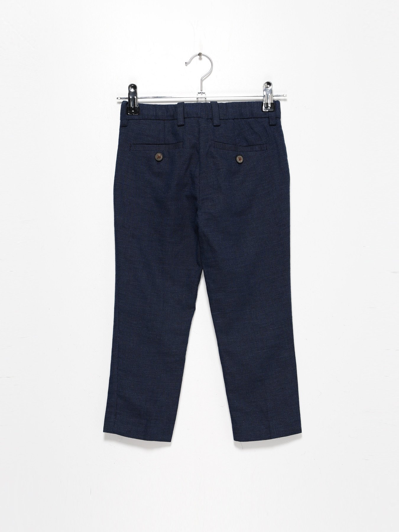 Брюки повседневные H&M модель 0692846_т.синій комб. Фото