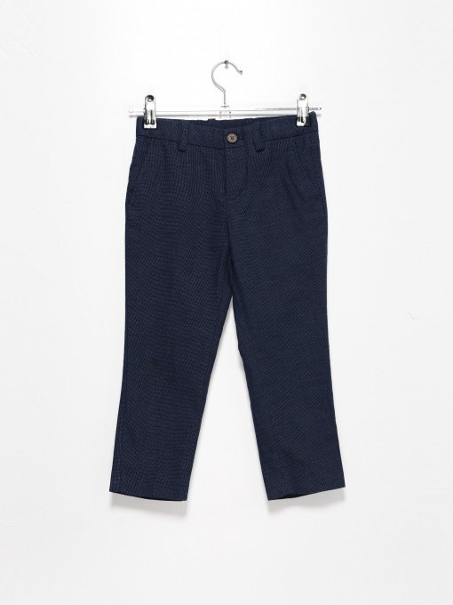 Брюки повседневные H&M модель 0692846_т.синій комб. Фото