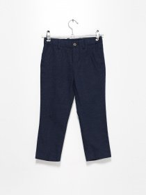 Повседневные штаны H&M модель 0692846_т.синій комб. Фото