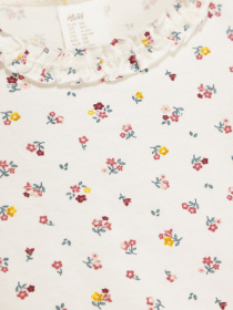 Лонгслив H&M модель 0865787_білий комб. Фото