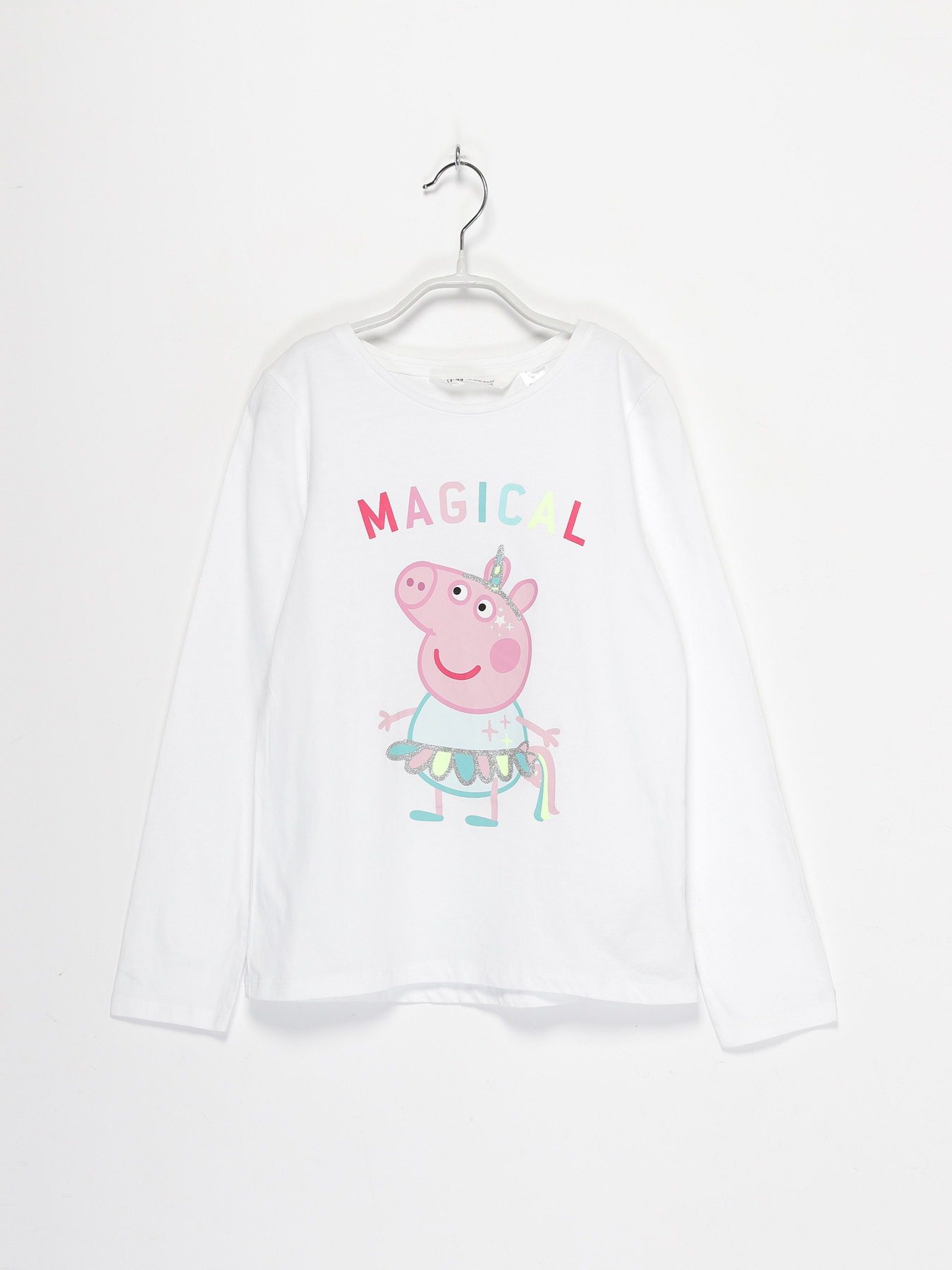 Лонгслив H&M модель 0866365_білий комб. Фото