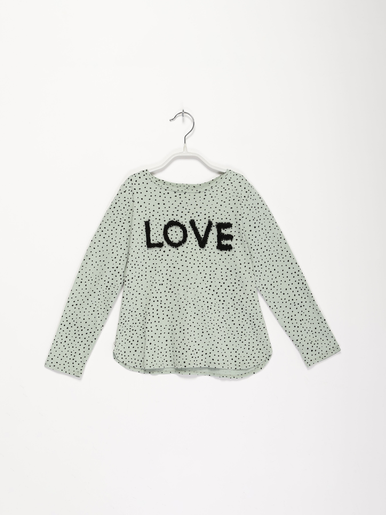 Лонгслів H&M модель 0870529_оливковий з чорним Фото