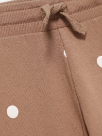 Штаны спортивные H&M модель 0872645_т.бежевий з білим Фото