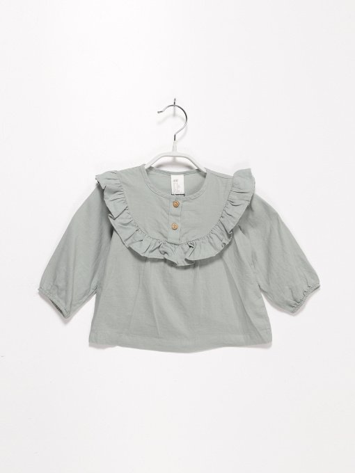 Блуза H&M модель 0872826_оливковий Фото